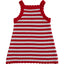 Red Stripe Knit Cover-Up Dress