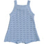 Blue Knit Tank Romper