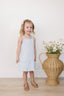 Blue Knit Gingham Dress