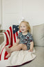 Americana Floral Ribbed Bamboo Cozy Short Set