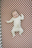 Cream Bamboo Snap Long Sleeve Ribbed Bodysuit