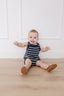 Nautical Stripe Knit Bubble Romper