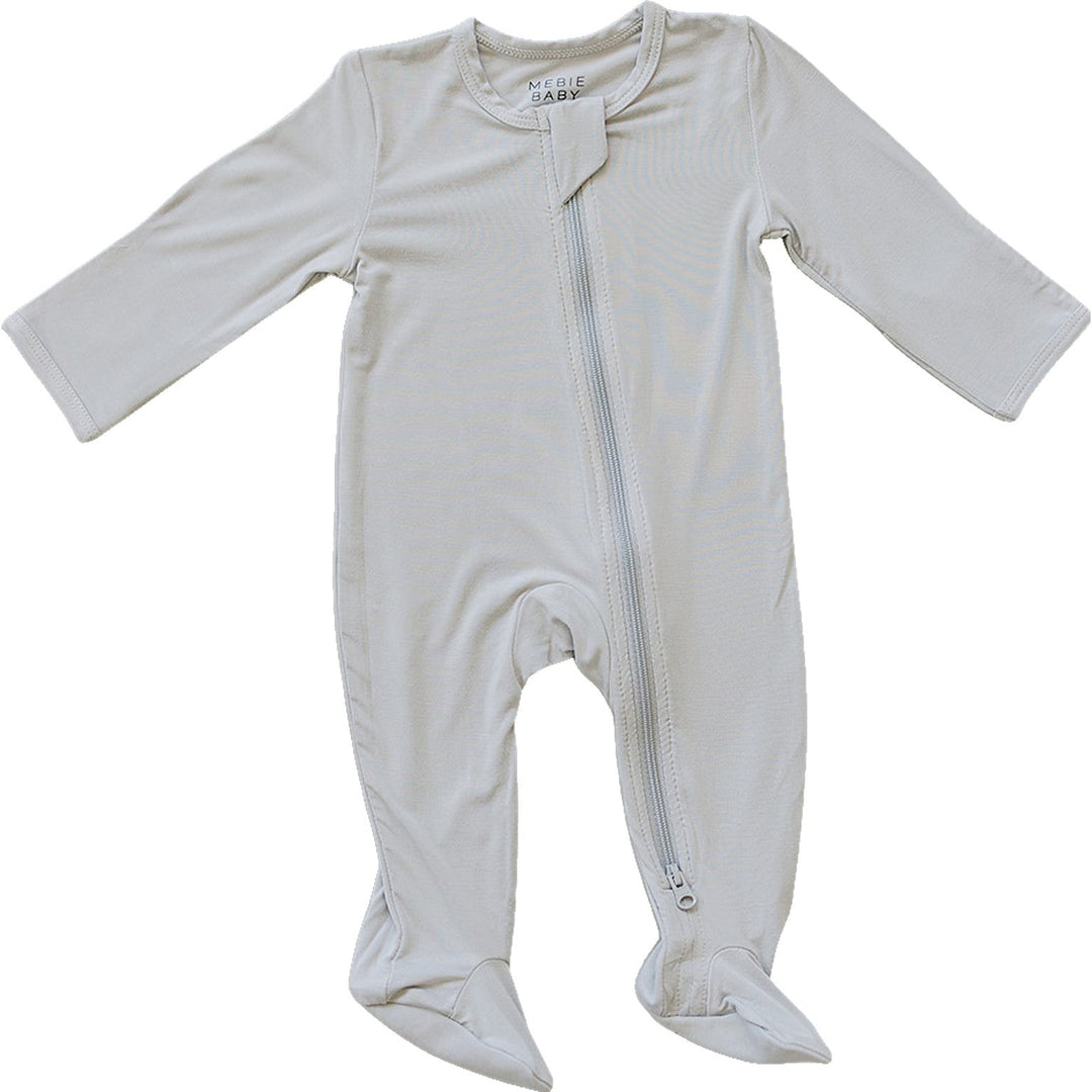 Stone Bamboo Footed Zipper