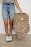 Brown Floral Ribbed Bamboo Multi-Use Cover