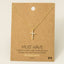 Cz Cross Pendant Necklace: G