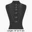 Pave Hoop Pendant Dainty Chain Necklace: GDCRY