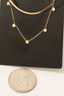 Layered Snake Chain And Lariat Necklace: S