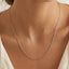 Gold Dainty Paperclip Chain Necklace: TT