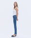 WINNIE HIGH RISE MEDIUM DARK WASH SLIM STRAIGHT JEANS
