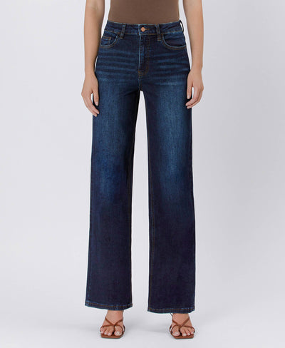 WILLOW 90'S VINTAGE SUPER HIGH RISE DARK WASH LOOSE JEANS
