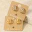 Pave Layered Hoop Huggie Earrings: S