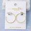 18K Gold Dipped Hammered Small Hoop Earrings: GD