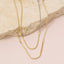 Gold Half Box Half Paperclip Chain Necklace: TT