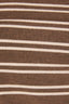 OFF SHOULDER LONG SLEEVE TOP: BROWN-CREAM STRIPE