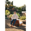 Cozy Cabin Gingham Trim Sherpa Fleece Half-Zip Pullover: CREAM