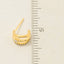 Pave Layered Hoop Huggie Earrings: S