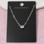 Gold Dipped Oval Bezel Cz Paperclip Necklace: GOLD