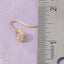 Round Cz Bezel Drop Earrings: GOLD