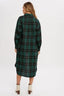 Flannel Plaid Longline Shacket - Green