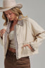 VINTAGE OXFORD CANVAS TWILL JACKET: TAUPE/BROWN