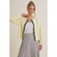 Cottage Garden Wool Blend Floral Placket Sweater Cardigan: OATMEAL