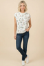 Floral Sleeveless Knit Top