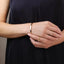 18k Gold Filled Polished Bangle with Chain