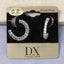 Gold Dipped Cz Channel Set Hoop Earrings: G