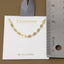 18K Gold Dipped Oval Disc Station Necklace: RH