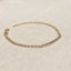 18k Gold Filled 2mm Cz Bar Bracelet