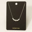 Oval Cz Studs Charm Necklace: S