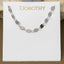 18K Gold Dipped Oval Disc Station Necklace: RH