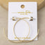 18K Gold Dipped Thin Oversized Hoop Earrings: GD