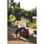 Cozy Cabin Gingham Trim Sherpa Fleece Half-Zip Pullover: CREAM