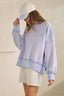 Hug Distressed Washed Sweatshirt Pullover
