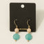 Faceted Gemstone Dangle Drop Earrings: MI