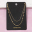 Gold Layered Ball Station Chain Necklace: TT