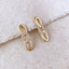 18k Gold Filled Faux Chain Drop Earrings