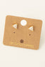 Mini Triangle Stud Earrings: G
