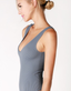 Ribbed V-Neck Bodysuit