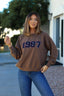 Brown 1987 Long Sleeve Pullover