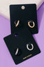 Cz Pave Edge Oval Hinge Hoop Earrings: S