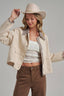 VINTAGE OXFORD CANVAS TWILL JACKET: TAUPE/BROWN
