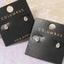Teardrop Bezel Cz Stud Earrings: GOLD