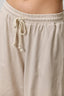 KNIT DRAWSTRING PANTS: BEIGE