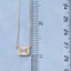 Gold Dipped Cz Baguette Pendant Necklace: 2SILVER