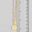Gold Dipped Coin Pendant Layered Necklace: GOLD