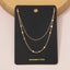 Dainty Layered Disc Station Necklace: G