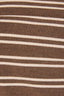 LOW RISE BARREL SWEATPANTS: BROWN-CREAM STRIPE