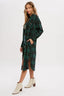 Flannel Plaid Longline Shacket - Green